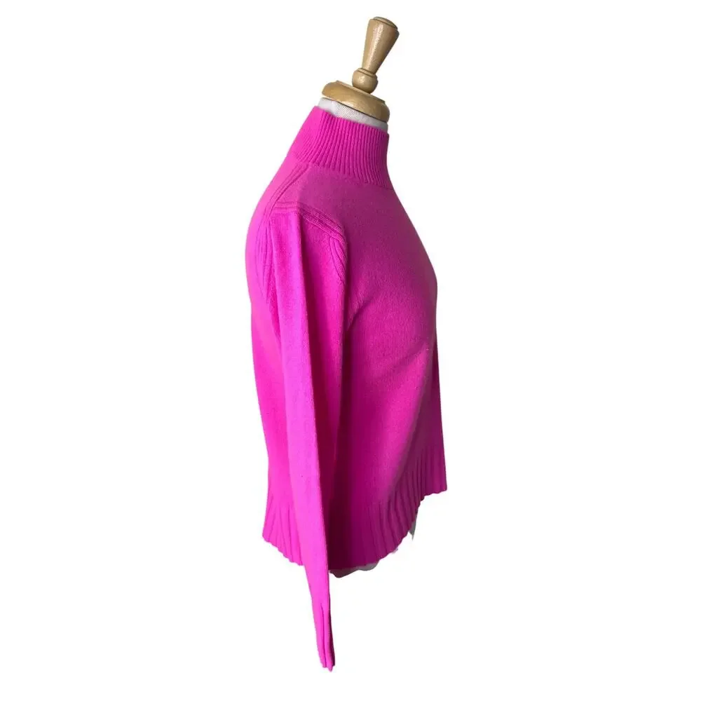 J.Crew 100% Cashmere Pink Cashmere Mockneck Sweater Style# AD349 Size XS